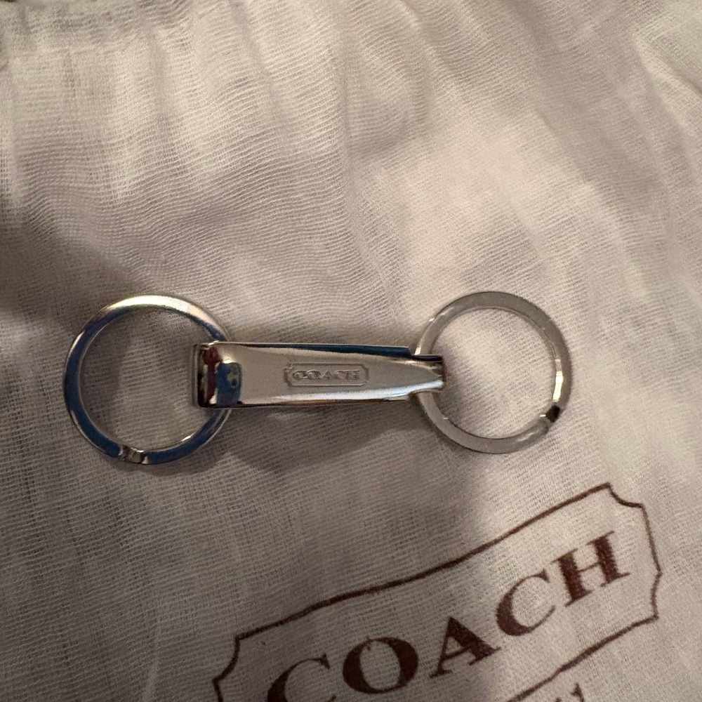 Coach Silver keychain